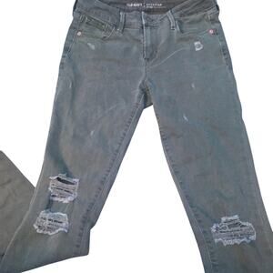 Old Navy Rockstar Mid Rise Skinny Distressed Jeans , Army Green, Women's Size 4